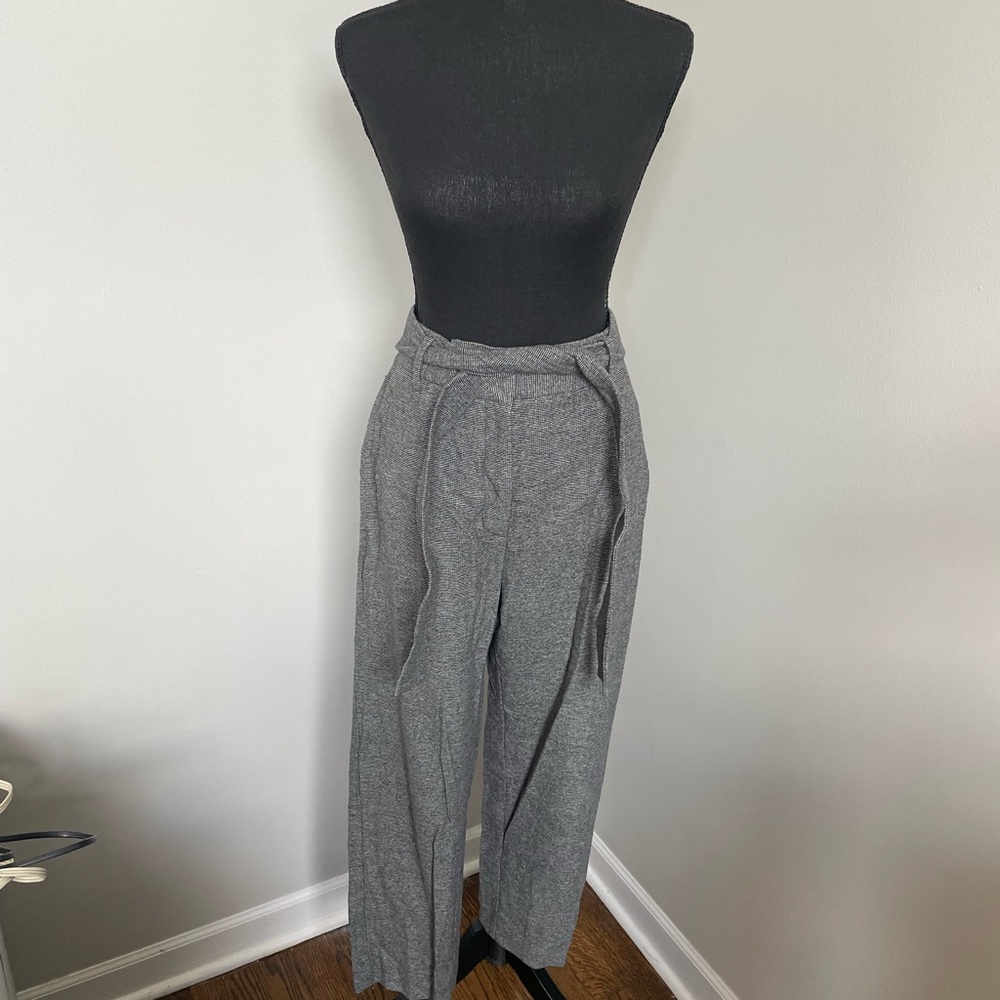 Aritzia Wilfred Gray Wide Leg Pants